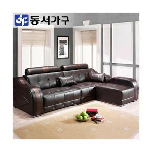 동서가구 모던J1 PRIN 4인용 가죽소파＋오토만 세트 DF901084-0
