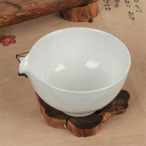 숙우 백자물레5 도자기 티포트 공도배 300ml