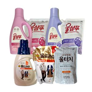 애경 울샴푸1400ml 울터치1300ml 중성세제 울세제