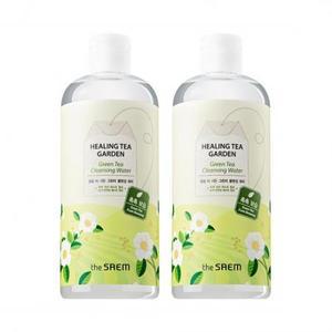 더샘 힐링 티 가든 그린티 클렌징 워터, 500ml, 2개 one option
