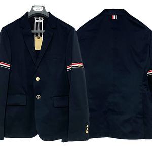 24SS 그로그랭 삼선 암밴드 언컨스트럭티드 클래식 자켓 / 네이비 (MJU527A 03788 415) [당일]