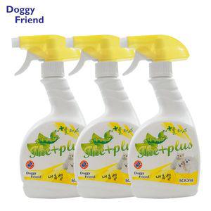 더플러스 강아지탈취제 내츄럴 500ml x3반려견탈취제 동물냄새제거 배변탈취