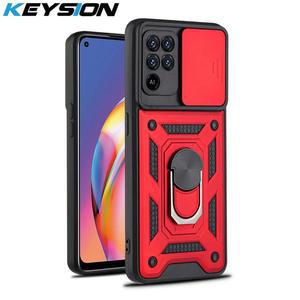 카메라 가방품 충격 방지 케이스 A94 A74 A4 G A3 A93 링 스탠드 푸시 풀 보호 전화 커버 Reno 5 Lite K F