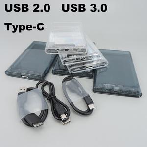 외장 HD 케이스 2.5 SATA-USB 3.0 5Gbps 투명 휴대용 하드 드라이브 HDD 인클로저 PC 디스크 SSD 박스 e1