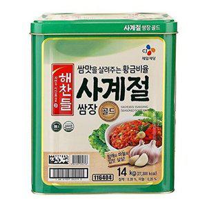 [셀러허브 패션][JHQRB4Z7_52ER]해찬들 사계절 쌈장(골드) 14KG