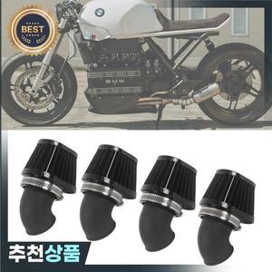 BMW K100 K 오토바이  흡기 매니 폴드 고무 에어 필터 4PCS 스크램블러 맞춤형 카페 레이서