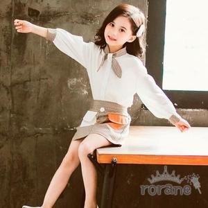 [OF343QRR]주니어 체크 투피스 여자 아동복