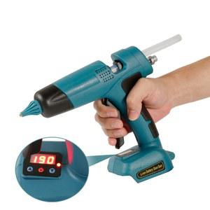 가정용 DIY 무선 전기 핫멜트 글루건 마키타 21V 배터리 용접 핫 에어건 디지털 디스플레이 11MM 글루 스틱