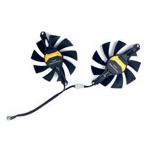 노트북 쿨러 SOYO Radeon 그래픽 카드 팬용 냉각 선풍기 RX580 GPU 8G 4 핀 2PCs 신제품