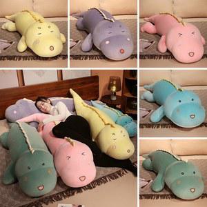 80cm 150cm Huggable 큰 긴 귀여운 공룡 플러시 장난감 만화 동물 악어 인형 남자 친구 베개 소녀 선물