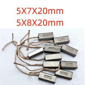 10pcs 자동차 발전기 브러시 카본 5x7x20mm