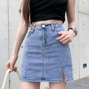 여자 봄여름 캐주얼 속바지 트임 미니스커트_3