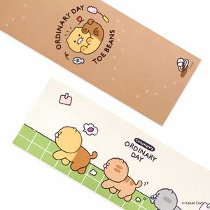 카카오프렌즈 춘식이의일상 요가 매트타올 가로형 세로형 논슬립 미끄럼방지 타월 땀수건 깔개