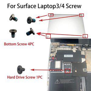 Microsoft Surface Laptop345 하단 후면 덮개 발 패드 나사 하드 드라이브 나사용 원본