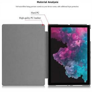 Microsoft Surface Pro 9 8 7 6 5 스탠드 Pu 가죽 케이스 11 노트북