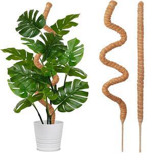 Bendable Plants Climbing Support Moss Coir Pole Extension Palm Vines Stick Indoor Balcony Garden Cou