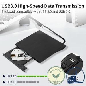 USB 3.0 Type-C DVD 버너 2-in-1 슬림 외부 레코더 휴대용 CD-RW 광학 드라이브 PC 노트북 작가 리더 플레