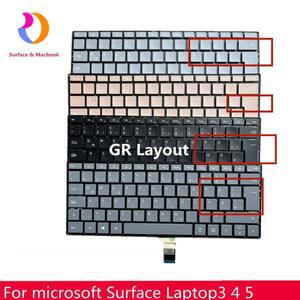 Microsoft Surface Laptop 용 새 원본 키보드 3 4 5 GR 레이아웃 독일어 1868 1950 1979