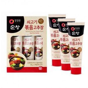 여행 쇠고기 비빔밥 볶음고추장 캠핑용 60g 3개입 여행용고추장