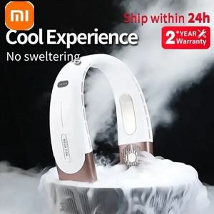 Xiaomi 6000mAh 교수형 목 팬 휴대용 에어컨 Type C USB 충전식 공기 냉각기 스포츠 5 속도