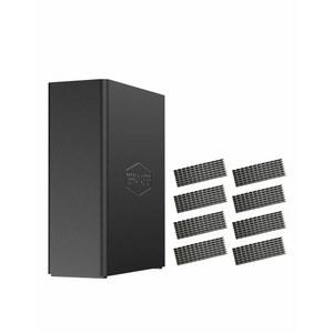 테라마스터 F8 SSD NAS 스토리지 - 8Bay 모든 서버 N95 쿼드코어 CPU, 8GB DDR5 RAM, 10GbE 포트, 8개의 방열판 , 손바닥 크기의 강력한 네트워크 연결 스토리지(디스크리스)