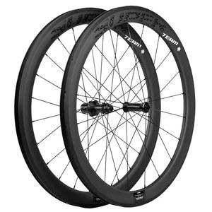 슈퍼팀 카본 휠셋 700c 림 V 브레이크 50mm 깊이 25mm 폭 로드 바이크 휠 매트 마감, 8-12 스피드 클린처 및 튜브리스를 위한 튜브리스 레디 서포트