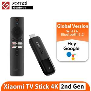 2025 새로운 글로벌 버전 샤오미 TV 스틱 4K 2세대 구글 블루투스 5.2 2GB 램 롬 넷플릭스 프라임 비디오