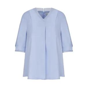 [20%쿠폰+7%페이][샤트렌] 여름 배색 새틴 블라우스_HCDMBL107
