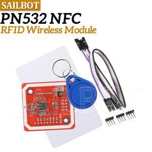 호환 1SET PN532 NFC RFID 무선 모듈 V3 자 키트 리더기 모드 IC S50 카드 PCB ATTENNA SPI HSU