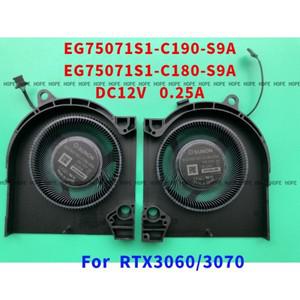 EG75071S1-C180-S9A DC12V 0.25A 델 G15 5520 G16 7620 냉각 선풍기 R L RTX3060 3070 호환