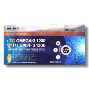 내츄럴플러스 알티지 오메가3 1200 1301.2mg 180캡슐 1박스 /wb