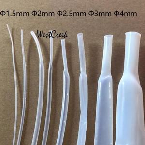 WESTCREEK PTFE 열 수축 튜브 FEP 슬리브 폴리테프 내열성 투명 호스 2.5mm 3mm 4mm 직경 11.7
