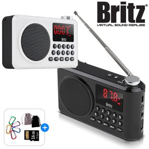 브리츠 BZ-LV990 휴대용 블루투스 스피커 효도 FM 라디오 MP3재생 이어폰단자 폴더이동 등산 캠핑 낚시