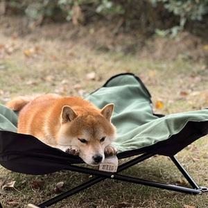 강아지 고양이 캠핑 야외 해먹 의자 쇼파 방석 접이식 애완침대 휴대용 야전