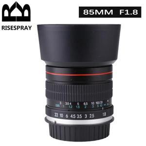 RISESPRAY 풀 프레임 인물 카메라 렌즈 수동 초점, 캐논 EOS 800D 550D 90D 77D 70D 6D F 니콘용, 85mm F1.