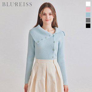 [블루레이스]오픈단추슬림골지니트_BI4W1KT2131