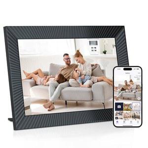 ZBQEJ 디지털 액자 32GB 메모리 포함 WiFi 스마트 10.1인치, 1280x800 IPS LCD 터치스크린 액자, 어디서나 Uhale 앱을 통해 즉시 사진 공유 /동영상 제공