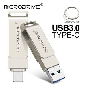 3.0 USB 메모리 3.2 드라이브 대용량 C타입 귀여운 유형 c 3 in 1 플래시 OTG 고속 펜 64GB 32GB 16GB 8GB