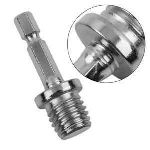 M14 전기 드릴 앵글 연마기 커넥팅 로드 나사 14mm 스레드 어댑터 육각 로드 변환 바 척 커넥터 도구