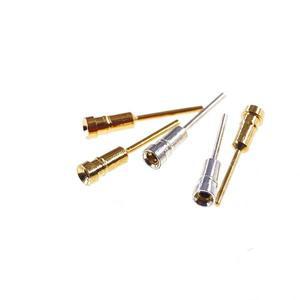원형 플러그용 핀 소켓 스프링 접촉 클립 로드 커넥터 IC 직경 0.5mm 100 개