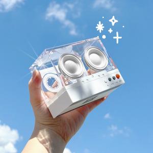 오브룸 뉴트로 감성 아이아이 미니 블루투스 무선 스피커 무드등 사운드 OV-BS01