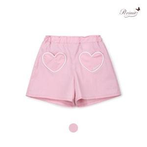 [대구백화점] [페리미츠] 여아 하트 주머니 4부 바지(P2522P271)