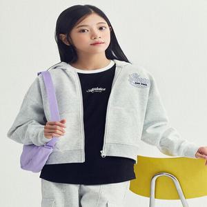 여아) 더블니트 크롭 후드집업 MKF1TC2201