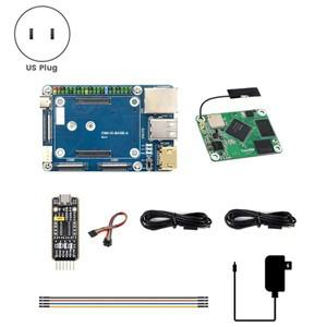 Raspberry Pi CM4 US 플러그용 Rockchip RK3566 쿼드 코어 프로세서가 포함된 Core3566 모듈 키트