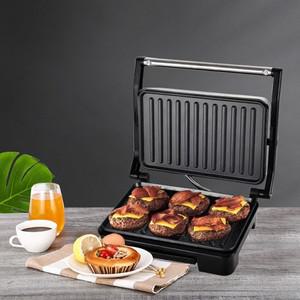스테인리스강 그릴 기계 바베큐 아침 식사 스테이크 파니니 구운 소시지 빵 샌드위치
