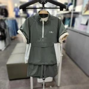 sh06 엑티고 배색 아노락 카키 세트  ULSR25401