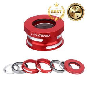 LP Litepro 접이식 자전거 헤드셋 44MM 알루미늄 합금 Dahon BYA412 P18 용 밀폐형 베어링 보울 세트 내장