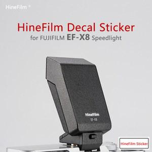HINEFILM 스킨 후지 스티커 EF X8 EFX8 데칼 보호대 라이트 램프 스티커 스피드 플래시 스킨