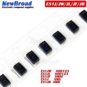 100PCS E1J SMA SOD123 ESJ1B SMB 1206SF18 칩 정류기 숏 키 다이오드 4007 패치