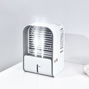 2in1 스마트 미니 가습겸용 선풍기 대용량 배터리 무선사용 탁상용 가정용 사무실 캠핑용 차량용